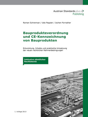 cover image of Bauprodukteverordnung und CE-Kennzeichnung von Bauprodukten